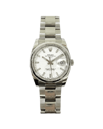 Rolex Oyster Perpetual Date 115200 White Dial Oct 2014